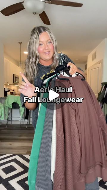 Ashley Robbennolt | Plus Size Outfit Inspo on Instagram: "@aerie does it again! Their fall loungewear is always top tier!! I will be livinggggg in these sets for the foreseeable future! 

Comment SHOP below to receive a DM with the link to shop this post on my LTK ⬇ https://liketk.it/4ORD4

Aerie haul, fall fashion, loungewear, comfy sets, aerie try on 

#aeriereal #aerie" Aerie Outfits Fall, Aerie Outfit Ideas, Aerie Haul, Aerie Outfits, Aerie Outfit, Fall Loungewear, Loungewear Comfy, Aerie Leggings, Loungewear Outfits