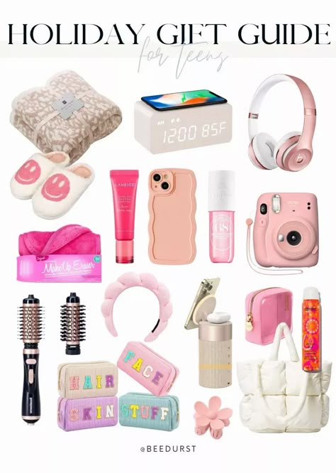 Get her everything she wants this year with this Christmas Gift Guide that the teen girl in your life will love! Links to all below :) Things To Ask For Christmas Teen Girl, Unique Teenager Gifts, Christmas Gift For 12 Year Girl, Cool Girl Christmas List, What Girls Want For Christmas, Preppy Gifts For Teens, Christmas Wishlist For Teens, Girls Christmas List, Teen Girl Christmas Gifts