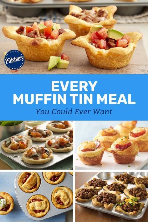 From mini chicken pot pies to tropical breakfast cupcakes, everything tastes better when it's made in a muffin tin. Cupcake Pan Recipes, Mini Muffin Tin Recipes, Muffin Meals, Muffin Cups Recipes, Tropical Breakfast, Muffin Pan Recipes, Muffin Tin Meals, Cups Recipes, Breakfast Cupcakes