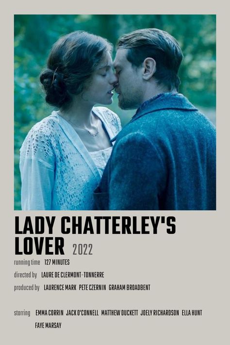 Holiday Grainger Lady Chatterley, Mrs Chatterleys Lover, Lady Chatterleys Lover, Lady Chatterley's Lover Quotes, Lady Chatterley's Lover Aesthetic, Lady Chatterley's Lover Movie, Romcom Movies List, Lady Chatterley's Lover 2022, Historical Romance Movies