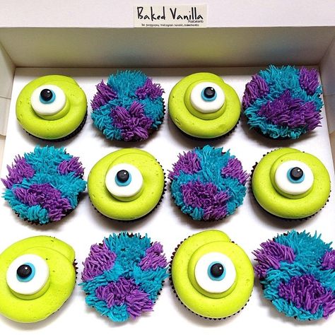 Fun Cupcakes Decoration, Cute Decorated Cupcakes, Jordan Cupcakes, Cupcakes Decoration Aesthetic, Birthday Cupcakes Ideas For Boys, Sully Cupcakes, Summer Cupcake Decorating Ideas, Cute Birthday Cupcakes, Cupcake Wars Ideas