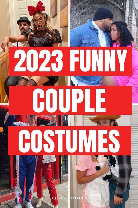 I’m obsessed with these funny couple costumes. If you’re looking with easy diy funny couple halloween costumes you NEED to check these out! Easy Diy Couples Costumes, Diy Halloween Couples, Last Minute Couples Costumes, Easy Couple Halloween Costumes, Easy Couples Costumes, Couples Costumes Creative, Cute Couples Costumes, Funny Couple Costumes, Halloween Costumes Diy Couples