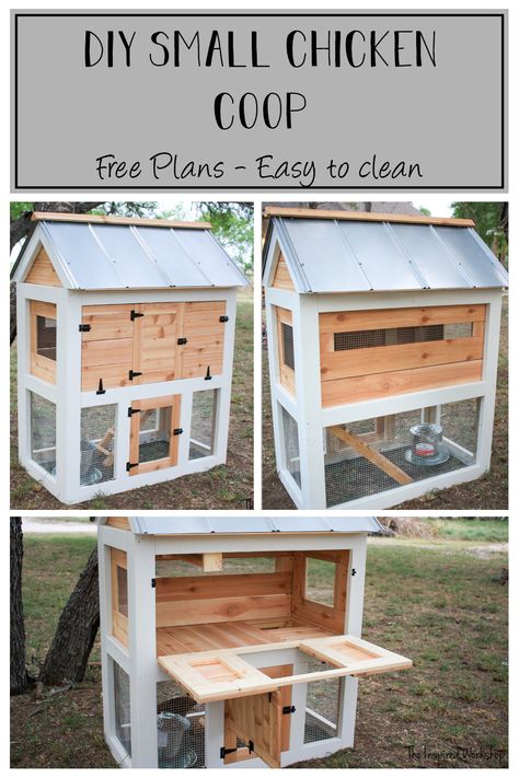 DIY Small Chicken Coop Plans Diy Small Chicken Coop, Pallet Backyard, Coop Layout, Small Chicken Coop, Chicken Coop Plans Free, Chicken Coop Blueprints, Small Chicken Coops, Easy Chicken Coop, Cute Chicken Coops