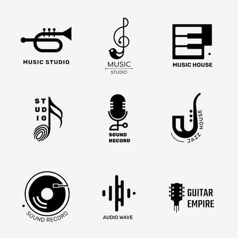 Singer Logo Design, Logo Musik, Singer Logo, Jazz Logo, Music Note Logo, Theatre Logo, Music Logos, Musical Logo, Sound Logo