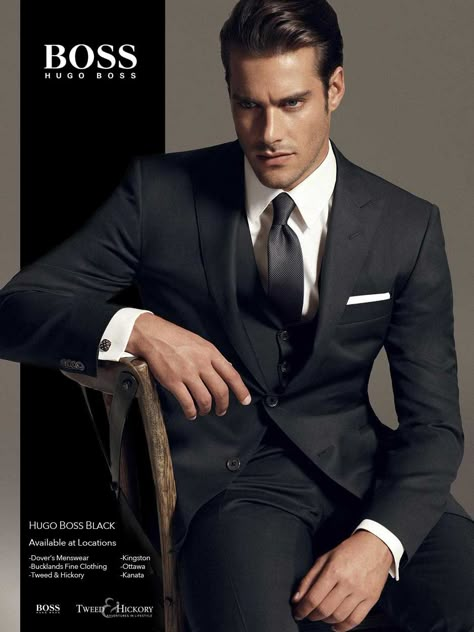 hugo boss Boss Outfits Men, Hugo Boss Suit, Boss Outfit, Formal Mens Fashion, Outfits Hombre, Men Photography, Boss Black, Hugo Boss Man, Suit Style