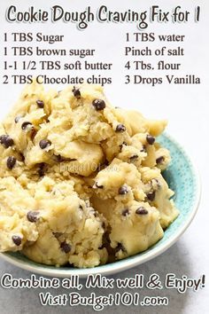 Edible Cookie Dough Recipe, Quick Cookies, Resepi Biskut, Pita Pockets, 100 Calorie, Cookie Dough Recipes, Edible Cookies, Mug Recipes, God Mat