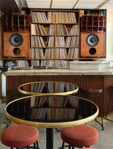 Vinyl Bar, Listening Bar, Jazz Cafe, Jazz Bar, Listening Room, Record Shop, Bar Interior, Eclectic Interior, Styling Inspiration