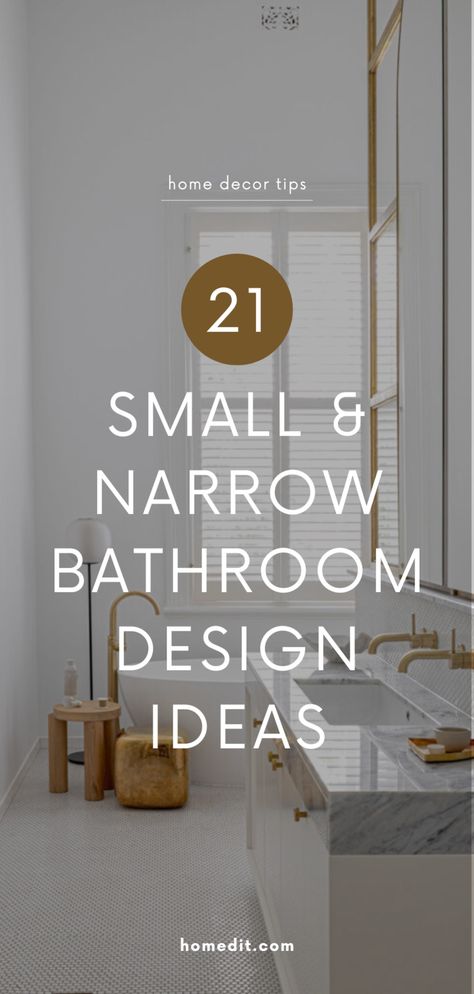 Explore our 10 stylish and modern narrow and small bathroom design ideas for 2024. Whether you're in search of small bathrooms with showers, small powder room designs, or space-saving bathroom ideas, we've got the top small bathroom ideas! Small space design, home décor tips