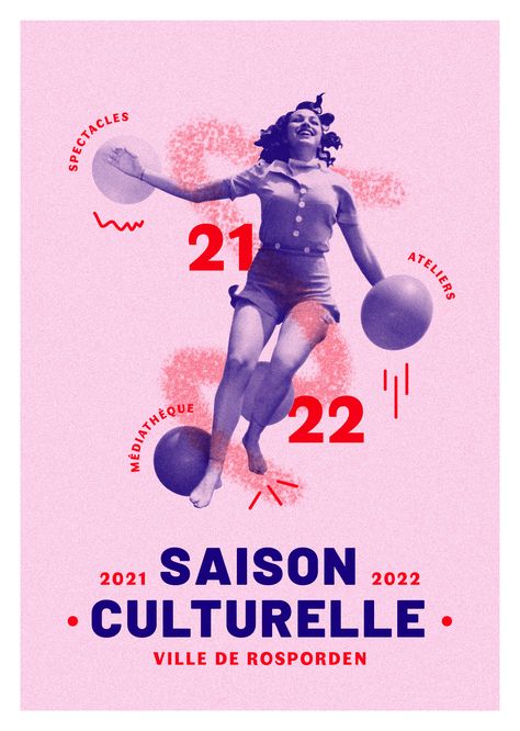 Saison culturelle de Rosporden - - Le Jardin Graphique Perspective Pictures, Vintage Script Fonts, Old Fashioned Fonts, Graphic Design Styles, Graphic Trends, Typo Design, Festival Design, Vintage Fonts, Graphic Design Print