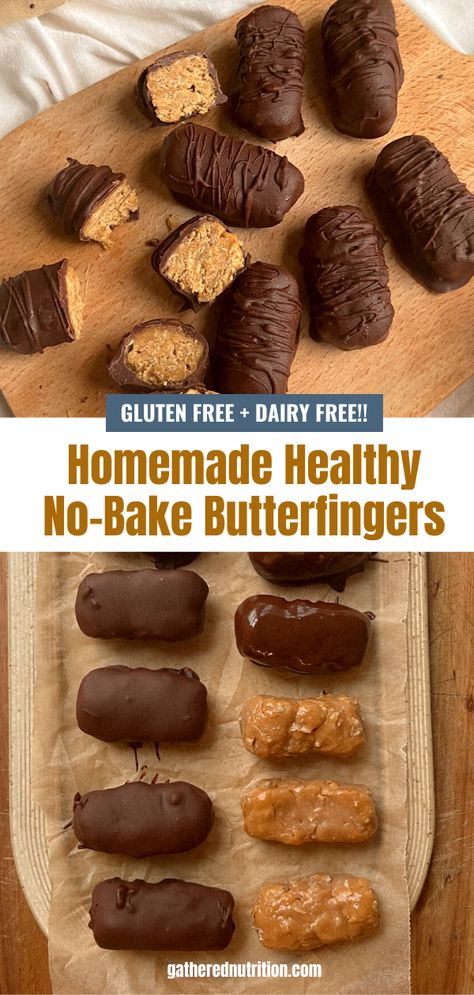 Dairy Free Snacks Store Bought Walmart, Healthy Butter Fingers, High Protein No Bake Energy Balls, Simple Healthy Sweets, Gluten And Dairy Free Candy, Healthy Homemade Butterfingers, Healthy Yummy Deserts, Easy Healthy Homemade Desserts, Fall Healthy Treats