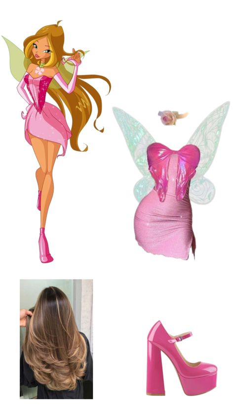 Winx Flora Costume, Flora Costume, Winx Costume, Winx Flora, Pretty Halloween Costumes, Pretty Halloween, Cartoon Outfits, Cute Costumes, Fame Dr