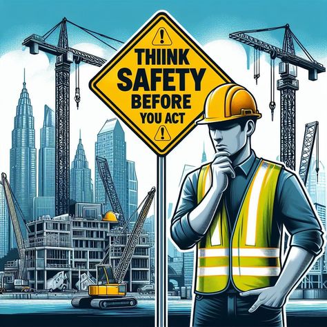 Safety is no accident.  Take a moment to assess before you act  #safety #security #quality #community #Accidente #education #work #protection #SSTC #jblifting #JBLiftingDistributor Social Media Poster Drawing, Workplace Safety Quotes, Safety Cartoon, Safety Pictures, Fire Safety Training, Safety Quotes, Construction Marketing, Safety Slogans, Chemical Safety