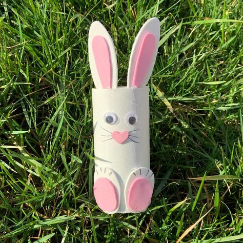 Animals From Toilet Paper Rolls, Toilet Paper Roll Crafts For Kids Easy, Toilet Paper Roll Animals, Paper Roll Bunny, Easy Toilet Paper Roll Crafts, Paper Roll Crafts For Kids, Toilet Roll Art, Simple Toilet, Old Toilet