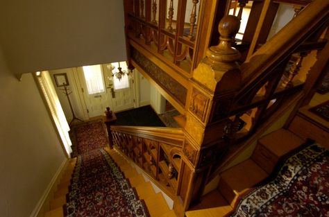 Victorian Tower Room, Queen Anne Tower House, Queen Anne Dollhouse Interior, Victorian Grand Staircase, Windsor Castle Inside, Tower House, Mansion Interior, Staircases, Queen Anne