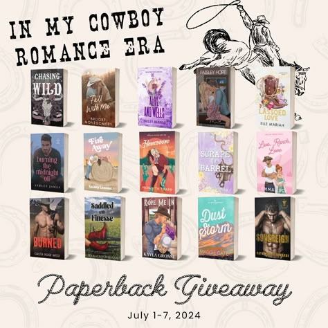 𝐅𝐈𝐅𝐓𝐄𝐄𝐍 of your favorite Cowboy Romance Authors are teaming up to give ONE lucky winner this epic collection of paperbacks for your bookshelves! 🤠🐴 𝐓𝐨 𝐄𝐧𝐭𝐞𝐫: 🤠 Follow all of us 🤠 @elliottroseauthor @brookewritesromance @baileyhannahwrites @authorpaisleyhope @ellemariahauthor @authorashleyjames @laineylawsonromance @authormeredithtrapp @emmalucyauthor @authorkarleybrenna @gretarosewest @zeakayleigh @kaylawriteslife @authormaggiegates @rayamorrisedwards 🐴 Like & Save this post 🐴 T... Country Romance Books, Cowboy Romance Books, Cowboy Books, Country Romance, Cowboy Romance, Romance Authors, Books For Teens, Book Girl, Favorite Authors