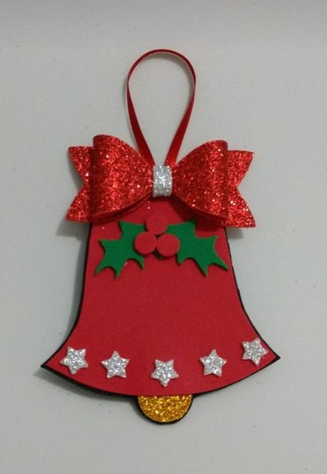 Classroom Christmas Decorations, Desserts Christmas, Preschool Christmas Crafts, Wishes Christmas, Christmas Arts And Crafts, Christmas Crafts To Make, Christmas Paper Crafts, Christmas Card Crafts, Christmas Bell