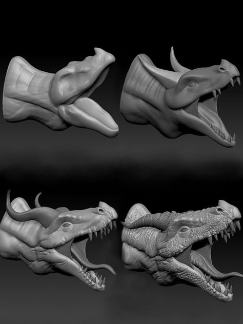 zbrush, blender, maya, sculpting, cgi, 3d, 3dmodelling, maya, 3dmax, sculpture, dragon, fantasy Dragon Concept, Realistic Dragon, Zbrush Models, Zbrush Character, Sculpting Tutorials, Dragon Face, Digital Sculpting, Clay Dragon, Blender Tutorial