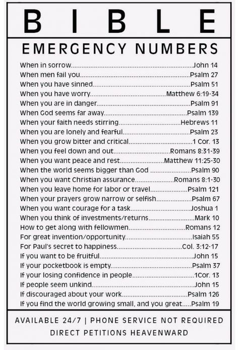 Bible Emergency Numbers, Emergency Numbers, Learn The Bible, Motivational Bible Verses, Comforting Bible Verses, Ayat Alkitab, Bible Study Lessons, Bible Study Verses, Bible Motivation