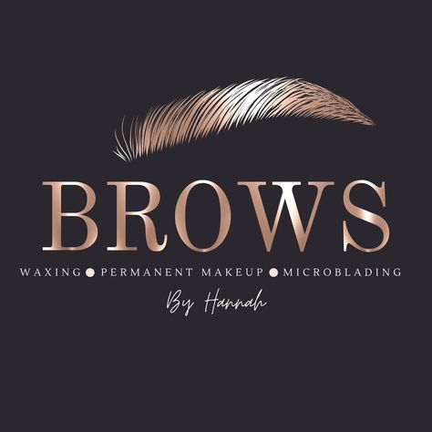 Premade Luxury Beauty Logo Text Logo Minimalist Logo Rose - Etsy UK Eyebrow Logo Design Ideas, Brow Names Ideas, Pmu Logo Ideas, Pmu Business Names, Brow Logo Design Ideas, Eyebrow Business Names, Microblading Eyebrows Logo, Luxury Logo Ideas, Phibrows Logo Design