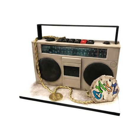 Boom Box Cake, Boombox Cake, Hip Hop Wedding, 90s House Party, House Party Birthday, Hops Wedding, 90s House, 80s Birthday, Hip Hop Birthday