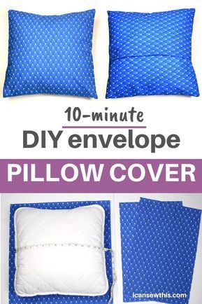 Sewing Pillow Patterns, Envelope Pillow Cover, Make An Envelope, Pillow Covers Tutorial, Envelope Pillow, Diy Sy, Pillow Covers Pattern, Diy Pillow Covers, Sewing Cushions