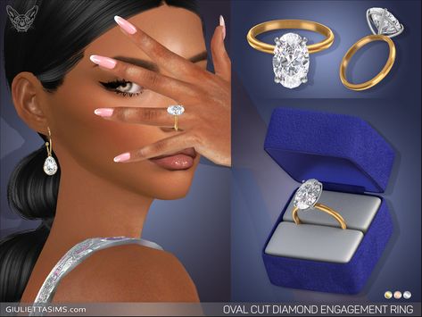 Sims 4 Engagement Ring Cc, Sims 4 Engagement, Solitaire Engagement Ring Cushion, Sims 4 Wedding Dress, Sims 4 Jewelry, Engagement Ring Marquise Cut, Sims 4 Cc Accessories, Sims Accessories, Engagement Ring Princess Cut