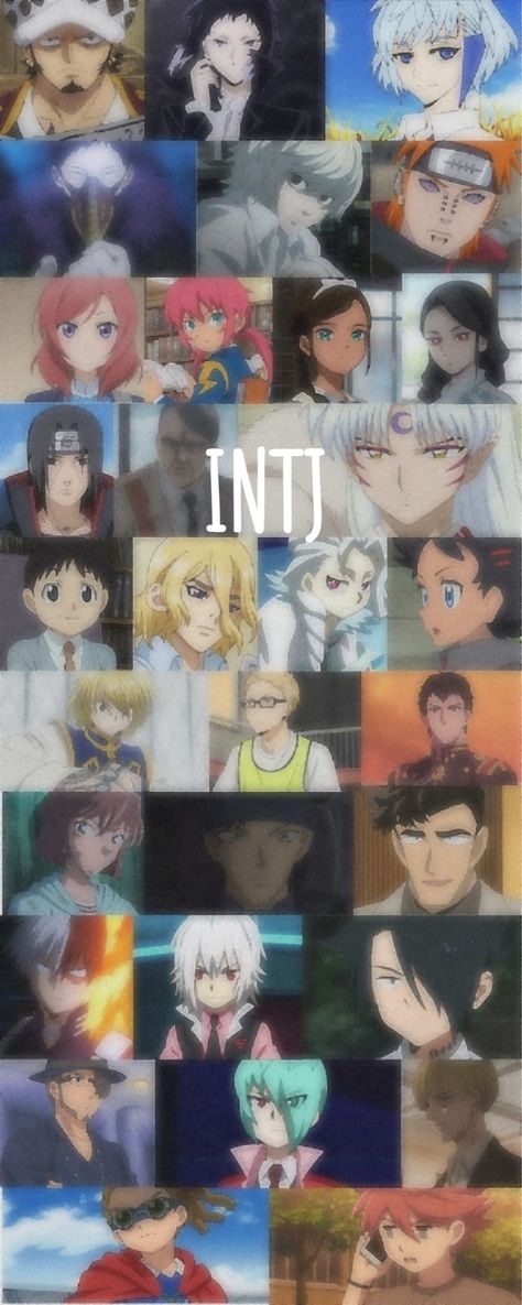 Intj Anime Characters Personality Types, Intj Personality Anime, Intj Mbti Anime, Intj Anime Character, Mbti Anime Characters, Haikyuu Mbti, Intj Anime, Anime Mbti, Intj Characters