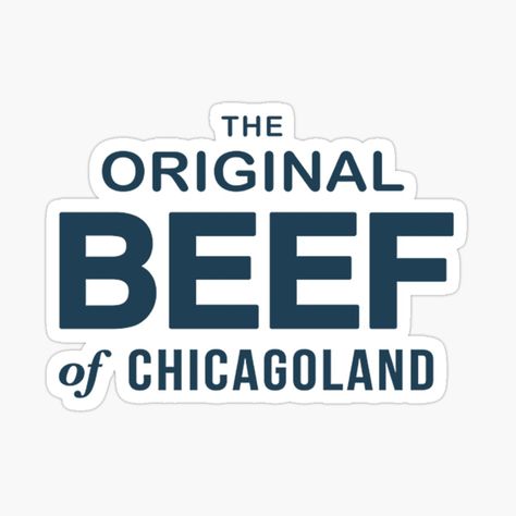 The Original Beef Of Chicagoland, Kitchen Stickers, Bear Sticker, Bear Logo, The Bear, Science Poster, Stranger Things Fanart, Sticker Design, Vinyl Sticker