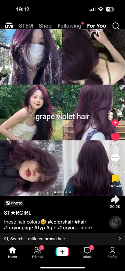 Red Hair Tiktok, Unique Hair Color Ideas, Bleach Hair Color, Hair Color 2024, Unique Hair Color, Hair Tiktok, Cherry Red Hair, Best Hair Dye, Wine Hair