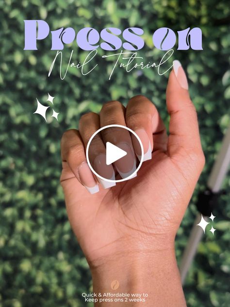 Lemon8 · Press on Nail Tutorial💗✨ · @LiyahJ Press On Nails Tutorials, Nail Art Step By Step, Art Step By Step, Nail Tutorial, Nail Tutorials, Press On Nails, Nail Care, Step By Step, I Am Awesome