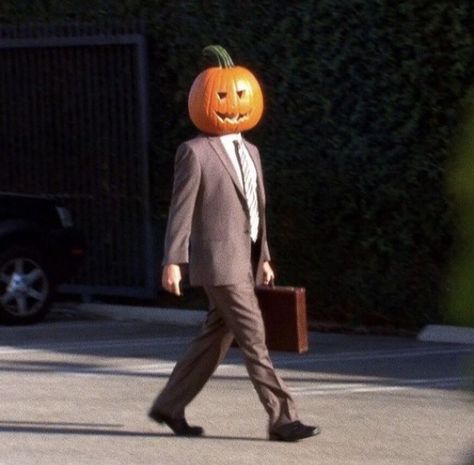 The Office Show, Office Memes, Dwight Schrute, Spooky Szn, Pumpkin Head, Spotify Covers, Playlist Covers, Reaction Memes, Spotify Playlist