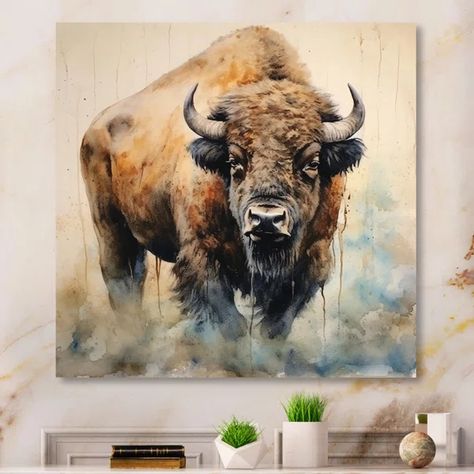 Buffalo Majesty - Animals Wall Art Prints Animal Wall Art Prints, Baby Buffalo, Buffalo Art, Animal Wall Art, The Union, Buffalo, Wall Art Prints, Decorative Pillows, Cabin