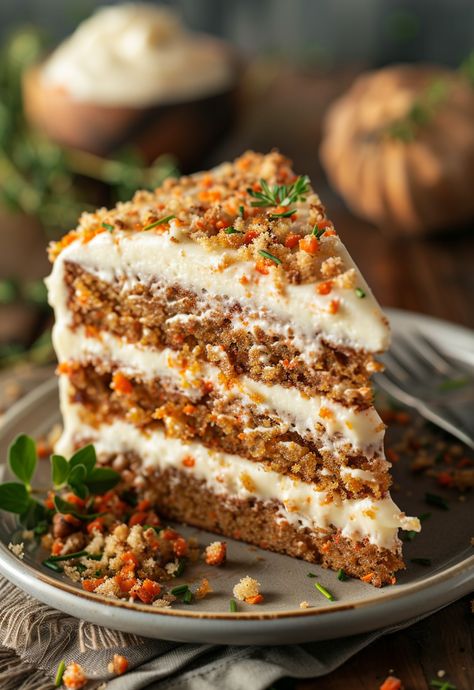 Learn How to Cook Carrot Cake Recipe For Free | Recipes You'll Love, Made Easy! Carrot Cake Inspired Desserts, Carrot And Apple Cake, Beautiful Carrot Cake, Cake Recipes Carrot, Autumn Reset, Amazing Carrot Cake Recipe, Best Ever Carrot Cake, Perfect Carrot Cake, Thanksgiving Desserts Cake