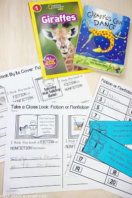 Non Fiction Activities, Fiction And Nonfiction Anchor Chart, Nonfiction Activities 2nd Grade, Comparing Characters First Grade, Text Features First Grade, Fiction Vs Nonfiction Anchor Chart, Fiction Vs Nonfiction Activities, Non Fiction Text Features Activities, Compare And Contrast Mentor Texts 3rd Grade