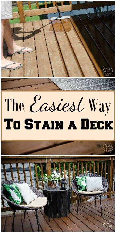 Stain A Deck, Deck Staining, Deck Stain Colors, Deck Stain, Deck Makeover, Deck Colors, Deck Paint, Staining Deck, Painted Concrete Porch