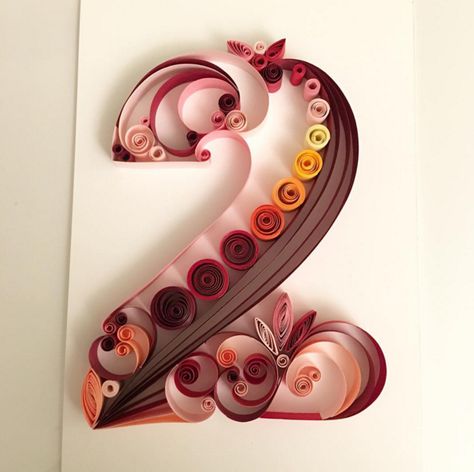 Quilling - Album on Imgur Quilled Numbers, Quilling Numbers, Quilled Letters, Quilling Alphabet, Quilling Letters, Paper Quilling Tutorial, Paper Quilling For Beginners, Quilled Paper Art, Paper Quilling Patterns