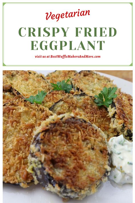 crispy fried eggplant Mini Eggplant, Air Fryer Eggplant, Breaded Eggplant, Crispy Eggplant, Fried Eggplant, Eggplant Recipe, Baked Eggplant, Healthy Recipe Ideas, Fusion Food