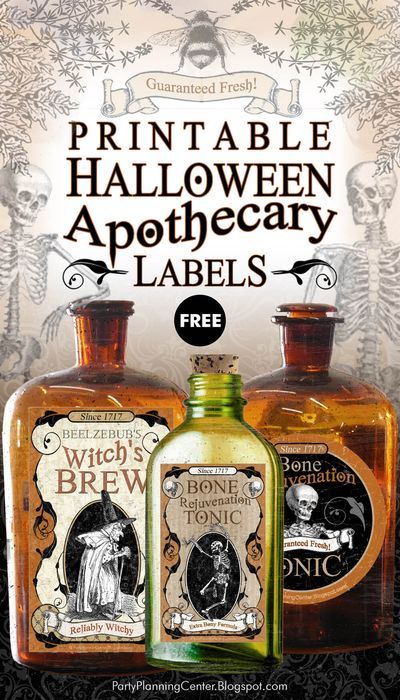 Halloween Apothecary Labels, Halloween Bottle Labels, Imprimibles Halloween, Dessert Halloween, Halloween Potion, Halloween Potion Bottles, Halloween Apothecary, Free Printable Halloween, Potion Labels