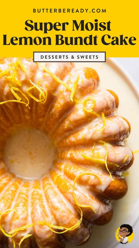 Lemon Cake Bundt Recipe, Lemon Loaf Bundt Cake, Best Lemon Bundt Cake Ever, Homemade Lemon Bundt Cake, Lemon Bunt Cakes Recipes, Extreme Lemon Bundt Cake, Extreme Lemon Bundt Cake Recipe, Lemon Bundt Cake With Pudding, Lemon Bundt Cake From Box Duncan Hines