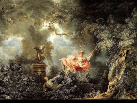 "The Swing" (Wallpaper) by Jean-Honoré Fragonard History Desktop Wallpaper, French Rococo Art, Vintage Desktop Wallpapers, Rococo Painting, History Wallpaper, Jean Honore Fragonard, Happy Accidents, Rococo Art, Art Periods