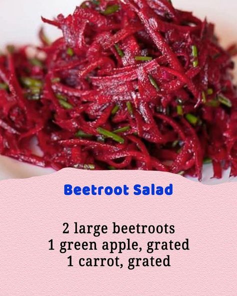 Carrot Greens, Beetroot Salad, Recipes Savory, Beet Salad, Summer Salad, Salad Ingredients, Clean Recipes, Green Apple, Salad Dressing