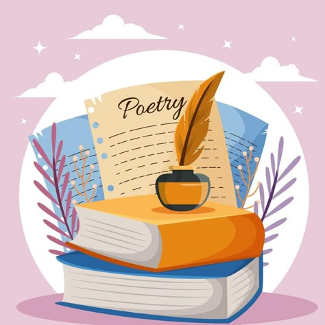 World Poetry Day Concept English Group Icon, Poetry Logo Design, Poetry Logo, English Icon, Hindi Project, World Literacy Day, World Poetry Day, Poetry Day, Content For Social Media