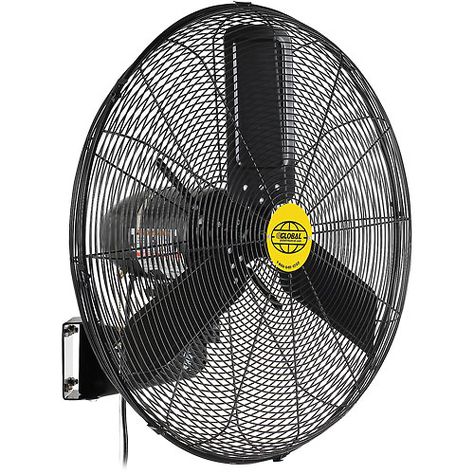 Outdoor Oscillating Wall Mounted Fan 24 In. Diameter 3/10HP 7700CFM Industrial Outdoor, Wall Mount Fans, Wall Mounted Fan, Pergola Curtains, Antique Fans, Porch Makeover, Wall Fan, Porch Wall, Outdoor Fan