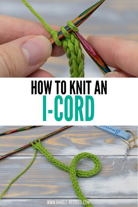 How To Knit I Cord, How To Knit Icord, Knitting Instructions For Beginners, Knitted Icord Tutorial, Knitting I Cord, Knitted I Cord, I Cord Knitting Tutorials, Knitted Icord Projects, Icord Knitting Machine