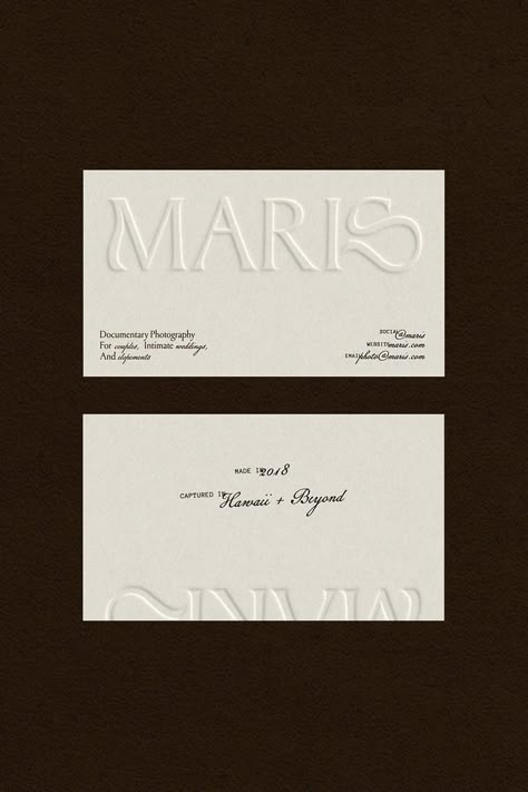 Elegant Name Card, Earthy Business Cards, Brand Card Design, Brand Names Inspiration, Business Card Aesthetic, Vintage Card Design, Photographer Business Card Design, Vintage Calling Cards, Card Layout Design