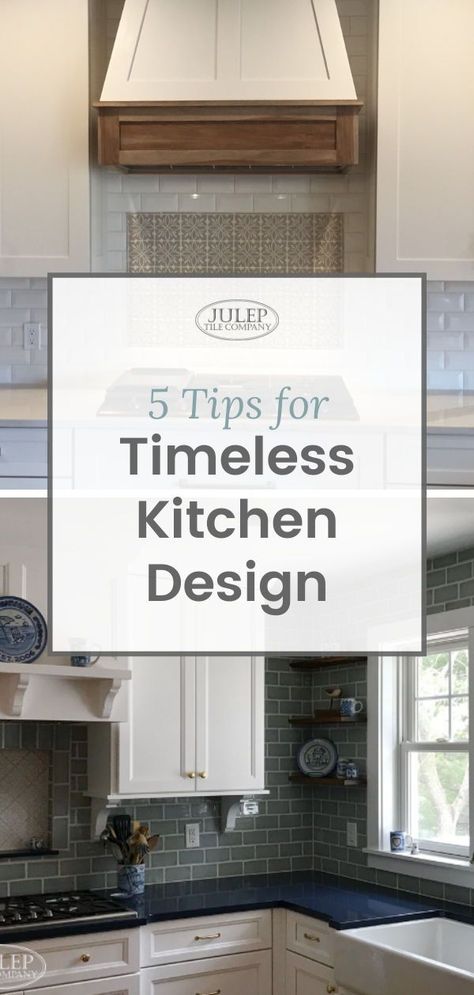 Choosing classic finishes means your renovation will stand the test of time and add lasting value to your home - Done properly, a classic kitchen will look gorgeous for decades to come. Here are our top tips for creating a timeless, classic kitchen in your own home. Modern Classical Interior Design, Classic Kitchen Design 2023, Most Beautiful Kitchens Classic, Greige Kitchen Design, Modern And Classic Kitchen, Classic Hamptons Kitchen, Kitchen Design Shaker Style, Timeless Classic Style Home, Classic Kitchen Flooring