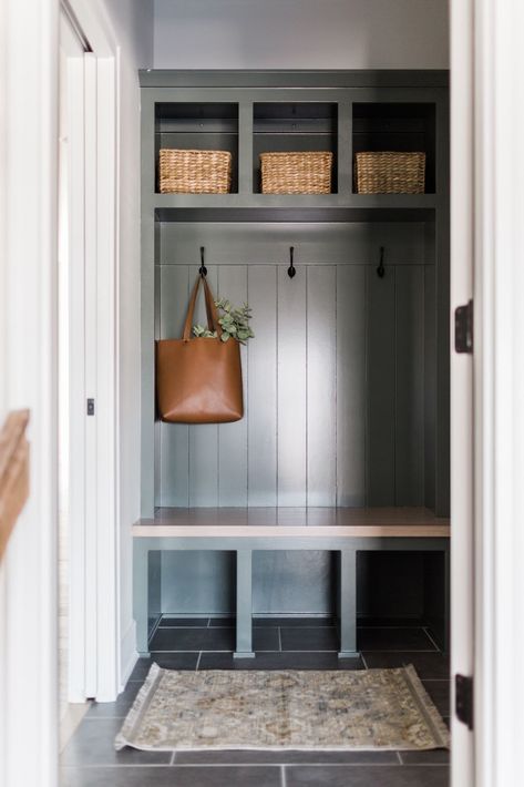 Small Mudroom Ideas, Small Mudroom, Mudroom Remodel, Front Closet, Mudroom Closet, Mudroom Bench With Storage, Mudroom Bench Ideas, Entry Closet, Mud Room Entry