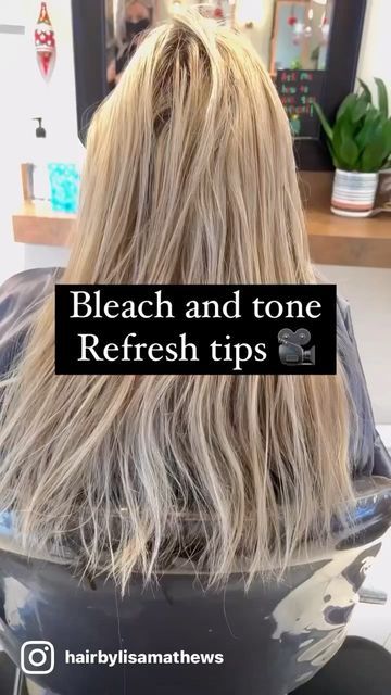 Bleach And Tone Shadow Root, All Over Bleach Blonde, Blonde Root Touch Up, Refresh Blonde Hair, Bleach Bath Hair Before And After, Bleach Blonde Hair With Dark Roots, Best Toner For Blonde Hair, Bleach And Tone Hair, Blonde Hair Without Bleach