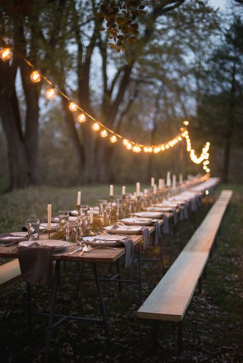 Event Decor Photography, Outdoor Spring Dinner Party, Picnic Table Wedding, Farm To Table Dinner, Backyard Dinner, Outdoor Dinner Party, Funny Vine, Garden Party Decorations, Outdoor Dinner