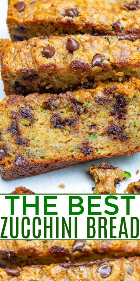 Best Zucchini Bread Recipe, Ww Bread, The Best Zucchini Bread, Easy Zucchini Bread Recipes, Moist Zucchini Bread, Easy Zucchini Bread, Chocolate Chip Zucchini Bread, Best Zucchini Bread, Best Zucchini